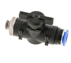 vanne à boule droite à 2 voies 12 mm - G1/4'' plastique/laiton