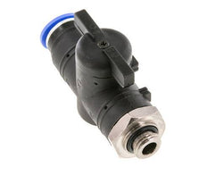 vanne à boule droite à 2 voies 12 mm - G1/4'' plastique/laiton