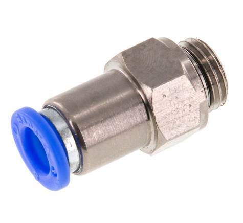 Raccord à Enfoncer 8mm et G1/4'' Mâle Autobloquant en Laiton/PBT 0-10bar (0-145psi) [2 pièces].