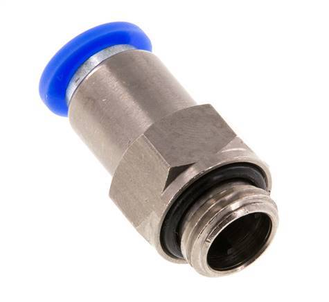 Raccord à Enfoncer 8mm et G1/4'' Mâle Autobloquant en Laiton/PBT 0-10bar (0-145psi) [2 pièces].