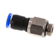 8mm & G1/4'' Joint pivotant Filetages mâles à enfoncer Laiton nickele/PBT NBR Rotatif