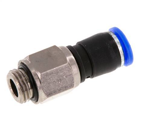 8mm & G1/4'' Joint pivotant Filetages mâles à enfoncer Laiton nickele/PBT NBR Rotatif