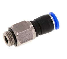 8mm & G1/4'' Joint pivotant Filetages mâles à enfoncer Laiton nickele/PBT NBR Rotatif