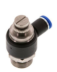 Coude de sortie de compteur du silencieux Flow Control 8 mm - G1/2'' laiton/PA 66