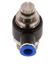 Coude de sortie de compteur du silencieux Flow Control 8 mm - G1/2'' laiton/PA 66