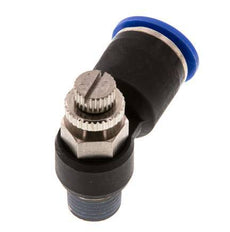 Flow Control Silencer Meter-Out Elbow 12 mm - R1/4'' Brass/PA 66
