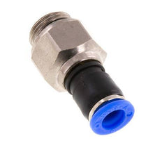 8mm & G3/8'' Joint Tournant Filetages mâles Push-In Laiton Nickele/PBT NBR Rotatif