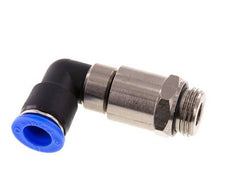 coude 12mm & G1/2'' Joint rapide pivotant Filets mâles à enfoncer Laiton nickele/PBT NBR Rotatif