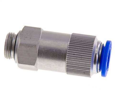 Clapet anti-retour à poussoir 12mm & G3/8'' mâle aluminium 0.2-10bar (3-145psi) Filetage-Tuyau