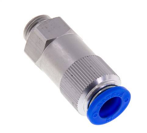 Clapet anti-retour à poussoir 12mm & G3/8'' mâle aluminium 0.2-10bar (3-145psi) Filetage-Tuyau