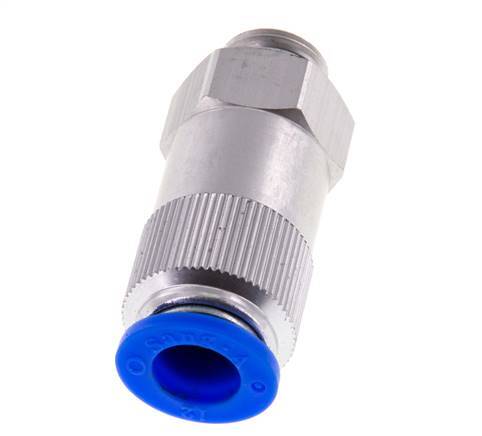 Clapet anti-retour à poussoir 12mm & G3/8'' mâle aluminium 0.2-10bar (3-145psi) Filetage-Tuyau