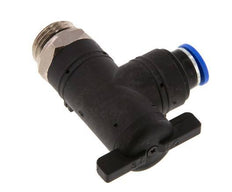 vanne à bille coudée à 2 voies 10 mm - G1/2'' plastique/laiton