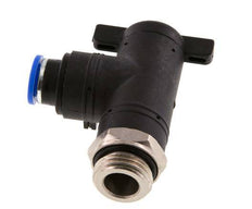 vanne à bille coudée à 2 voies 10 mm - G1/2'' plastique/laiton