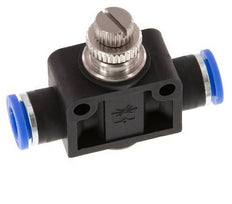 Silencieux de contrôle du débit droit 8 mm laiton/PA 66