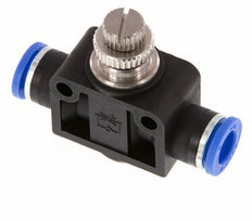 Silencieux de contrôle du débit droit 8 mm laiton/PA 66