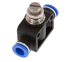 Silencieux de contrôle du débit droit 8 mm laiton/PA 66