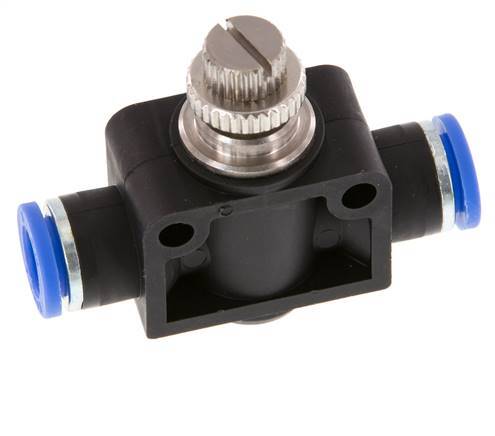 Silencieux de contrôle du débit droit 8 mm laiton/PA 66