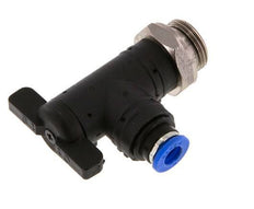 vanne à bille coudée à 2 voies 6 mm - G3/8'' plastique/laiton