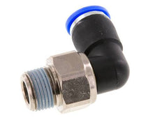 coude 10mm & R3/8'' Joint pivotant Filets mâles à enfoncer Laiton nickele/PBT NBR Rotatif