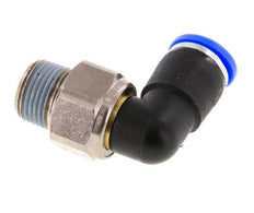 coude 10mm & R3/8'' Joint pivotant Filets mâles à enfoncer Laiton nickele/PBT NBR Rotatif