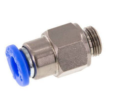 Raccord à Enfoncer 6mm et G1/8'' Mâle Autobloquant en Laiton/PBT 0-10bar (0-145psi) [2 pièces].