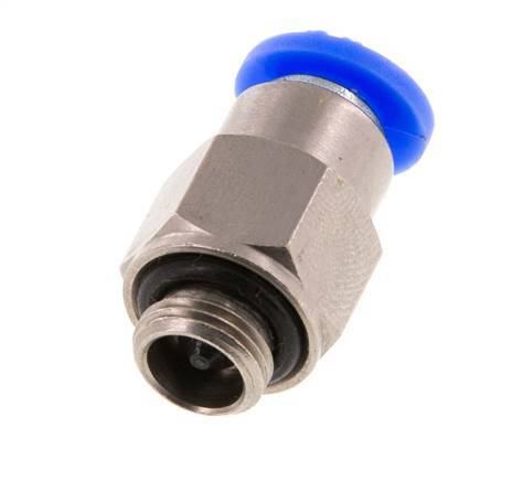 Raccord à Enfoncer 6mm et G1/8'' Mâle Autobloquant en Laiton/PBT 0-10bar (0-145psi) [2 pièces].