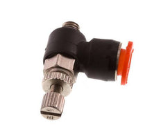 Coude d'entrée pour silencieux 6 mm - M5 laiton/PBT