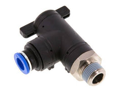 robinet à bille coudé à 2 voies 10 mm - R3/8'' Plastique/laiton