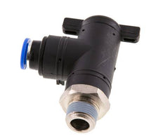 robinet à bille coudé à 2 voies 10 mm - R3/8'' Plastique/laiton