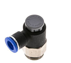 Flow Control Valve Meter-Out Elbow 10 mm - G1/2'' Brass/PA 66 Locknut