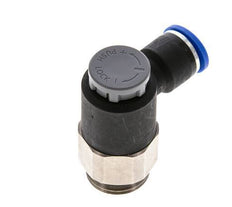 Flow Control Valve Meter-Out Elbow 10 mm - G1/2'' Brass/PA 66 Locknut