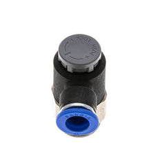 Flow Control Valve Meter-Out Elbow 10 mm - G1/2'' Brass/PA 66 Locknut