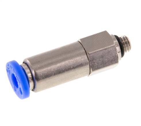 Raccord à Enfoncer 4mm et M5 Mâle Autobloquant en Laiton/PBT 0-10bar (0-145psi)