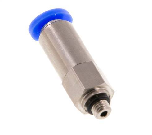 Raccord à Enfoncer 4mm et M5 Mâle Autobloquant en Laiton/PBT 0-10bar (0-145psi)