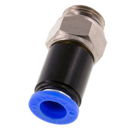 12mm & G1/2'' Joint pivotant Filetages mâles à enfoncer Laiton nickele/PBT NBR Rotatif