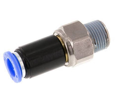 10mm & R3/8'' Joint articulé Filetages mâles à enfoncer Laiton nickelé/PBT NBR Rotatif