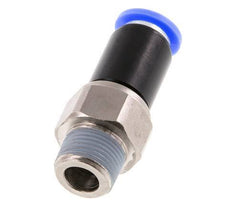 10mm & R3/8'' Joint articulé Filetages mâles à enfoncer Laiton nickelé/PBT NBR Rotatif