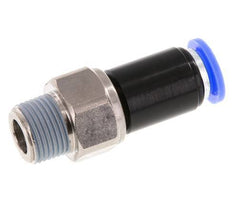 10mm & R3/8'' Joint articulé Filetages mâles à enfoncer Laiton nickelé/PBT NBR Rotatif