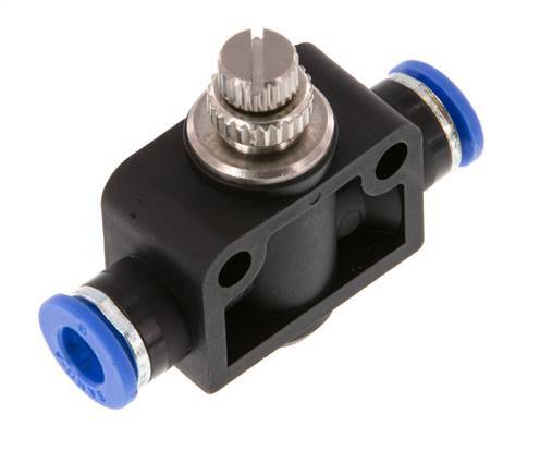 Silencieux de contrôle du débit droit 6 mm laiton/PA 66