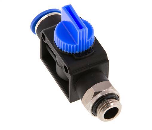 3/2-Way Shut-Off Hand Valve 10 mm - G1/4'' Plastic/Brass Thread-side venting