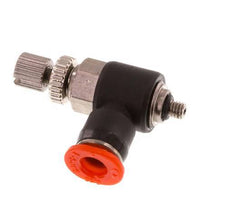 Coude d'entrée du silencieux Flow Control 4 mm - M3 Laiton/PBT