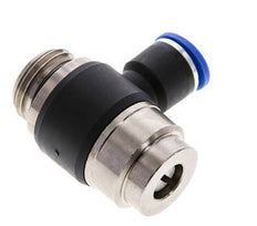 Coude de sortie du compteur du silencieux de contrôle du débit 10 mm - G1/2'' Laiton/PA 66 Vis fendue