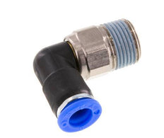 coude 8mm & R3/8'' Joint pivotant Filets mâles à enfoncer Laiton nickele/PBT NBR Rotatif