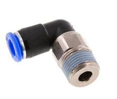 coude 8mm & R3/8'' Joint pivotant Filets mâles à enfoncer Laiton nickele/PBT NBR Rotatif