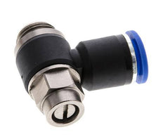 Flow Control Silencer Meter-Out Elbow 12 mm - G3/8'' Brass/PA 66 Slotted Screw