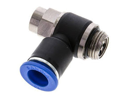 Flow Control Silencer Meter-Out Elbow 12 mm - G3/8'' Brass/PA 66 Slotted Screw