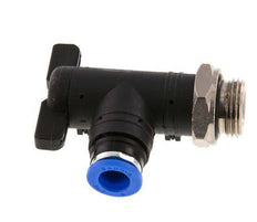2-Way Elbow Ball Valve 8 mm - G3/8'' Plastic/Brass