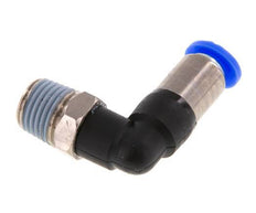 Raccord à Enfoncer 6mm & R1/4'' Mâle Coude Autobloquant en Laiton/PBT 0-10bar (0-145psi) [2 Pièces].