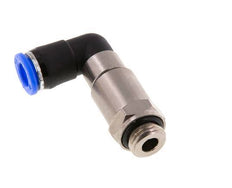 coude 8mm & G1/4'' Joint rapide pivotant Filets mâles à enfoncer Laiton nickele/PBT NBR Rotatif