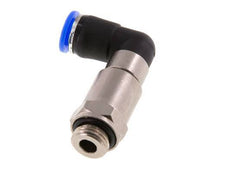 coude 8mm & G1/4'' Joint rapide pivotant Filets mâles à enfoncer Laiton nickele/PBT NBR Rotatif